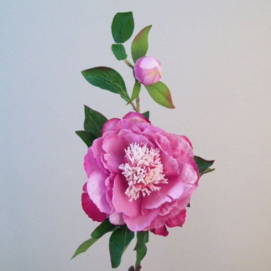 Artificial Tree Peony Flowers Mauve Pink 59cm Artificial Flowers
